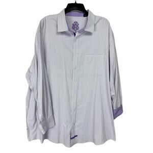 English Laundry Men's Button Up Long Sleeve Dress Shirt Sz 19 36/37T Flip Cuff